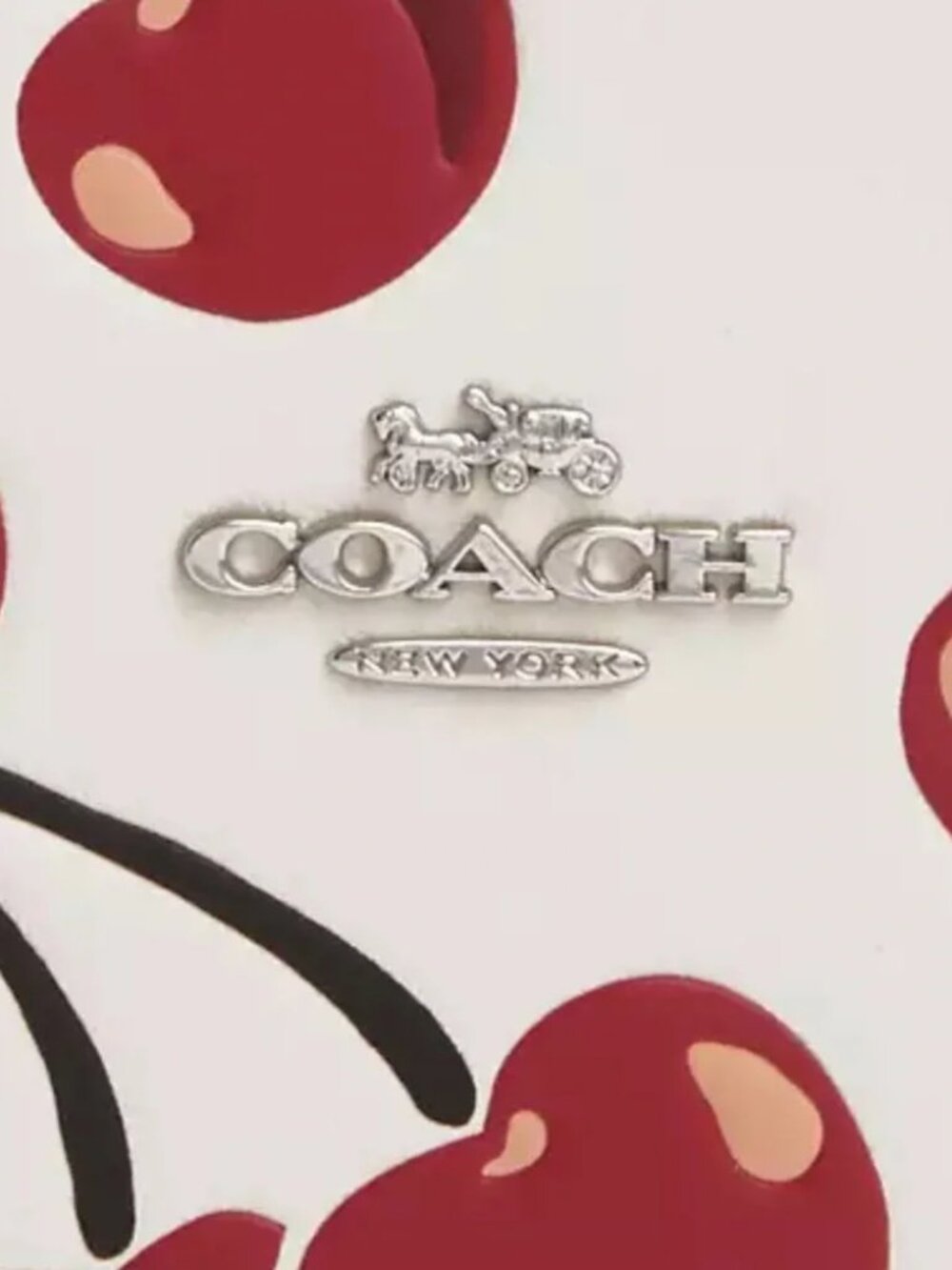 Coach Heart Coin Case Cherry Print - NWT - Picture 3 of 6